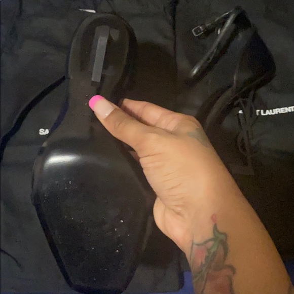 YSL Opyum heel sandals - matte black - Picture 8 of 8